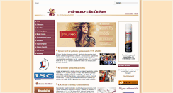 Desktop Screenshot of obuv-kuze.cz